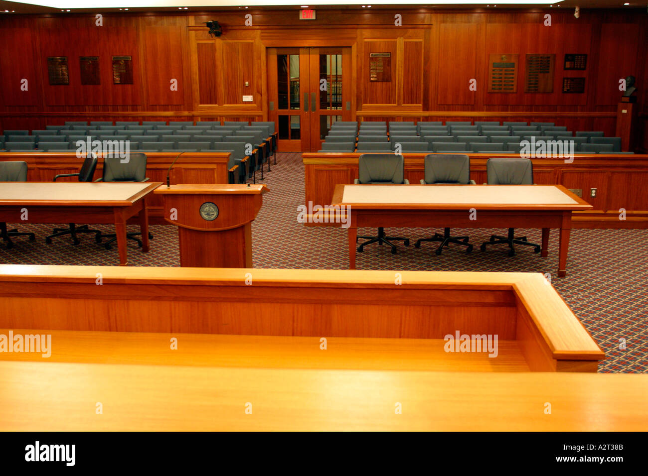 Inside of Courtroom Boston Massachusetts Stock Photo 1966986 Alamy