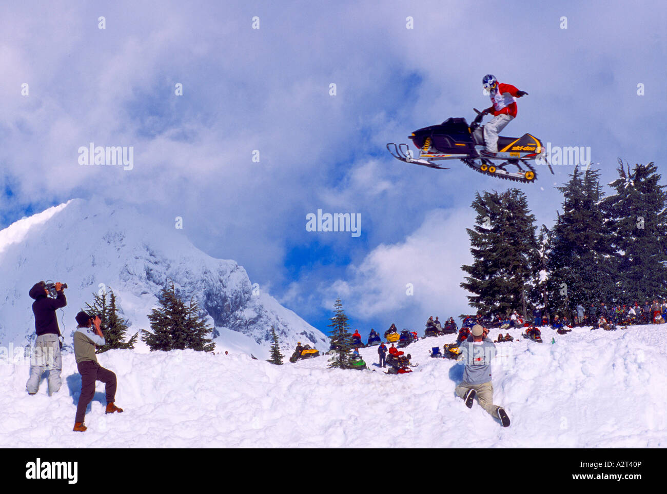 Snowmobile Competition, Garibaldi Provincial Park near Squamish, BC