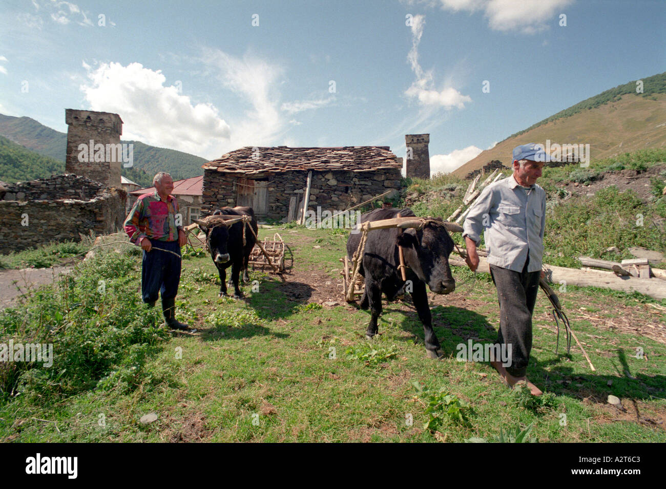 Svans The Svans mostly go in hunting and cattle breeding Stock Photo - Alamy