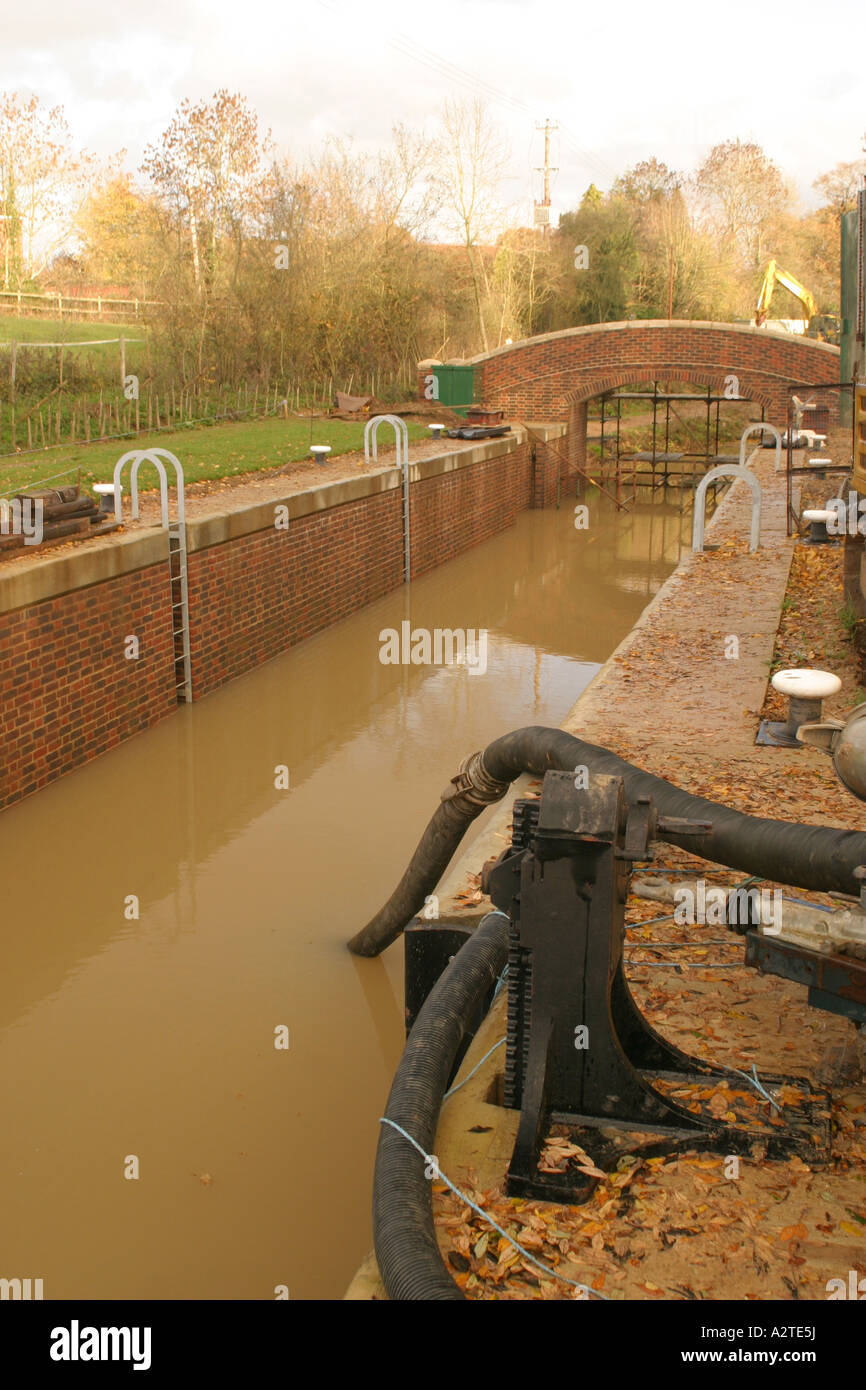 Wey and Arun Canal November 2006 Stock Photo