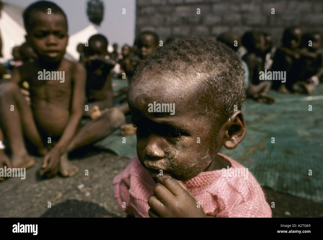 rwandan refugee children in ndosho orphanage Stock Photo