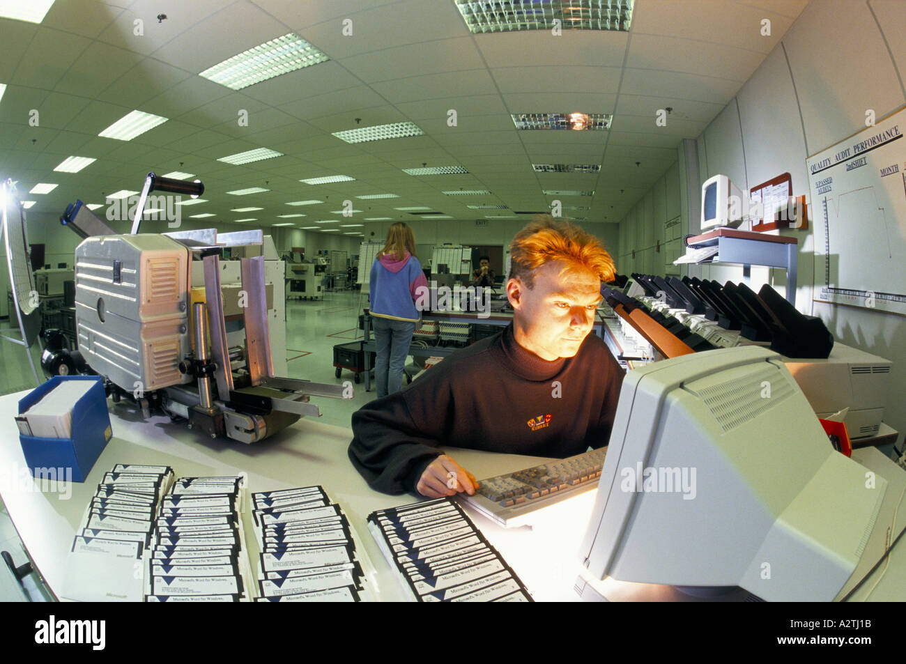 microsoft software plant dublin ireland 1991 Stock Photo