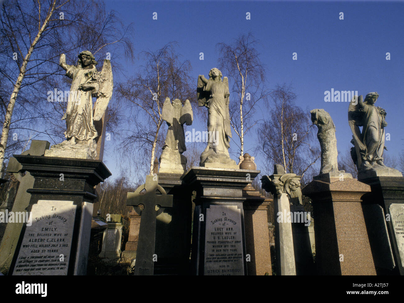 graveyard in stoke newington london Stock Photo