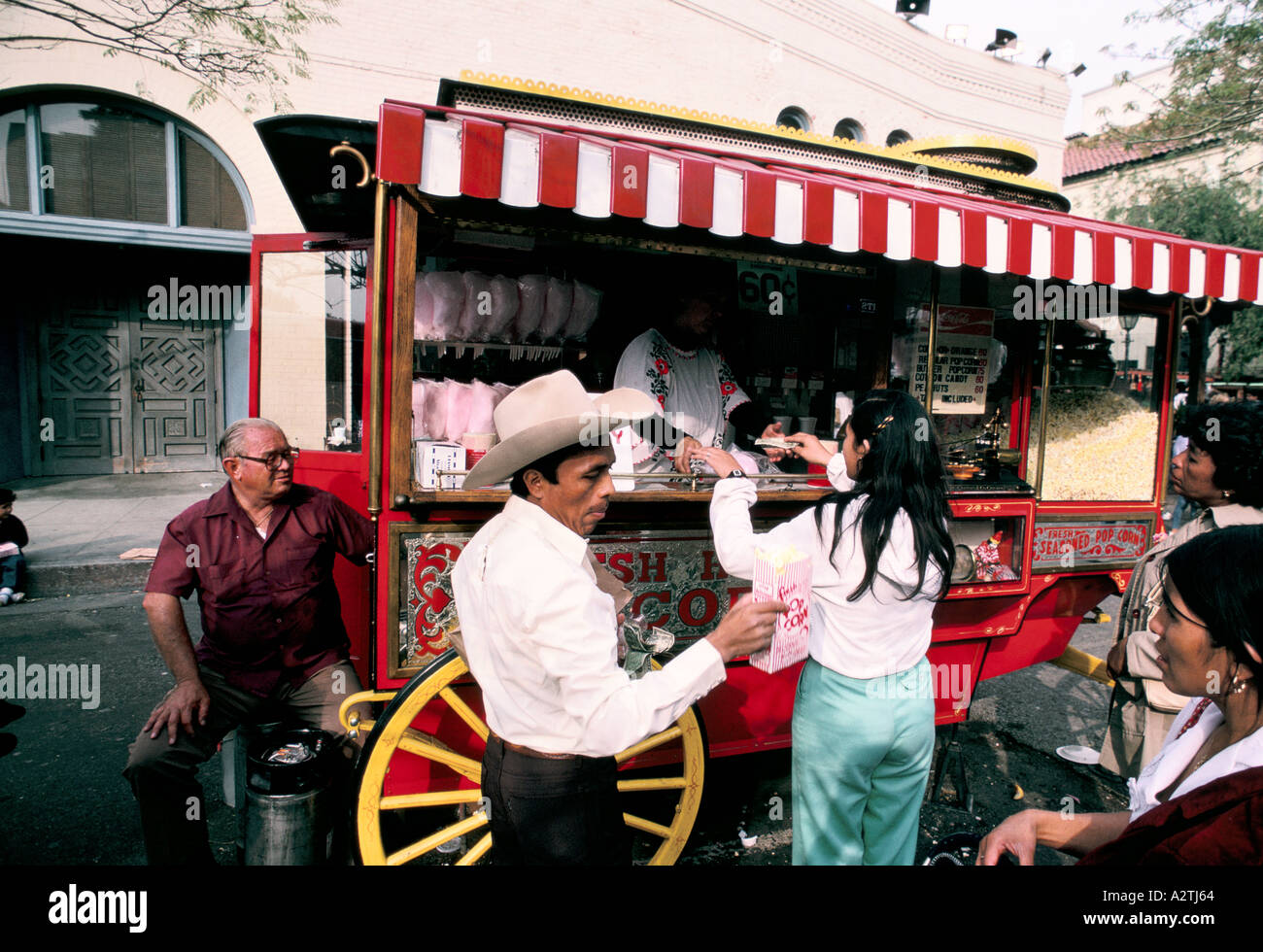 mexican communities in los angeles olvira st Stock Photo - Alamy