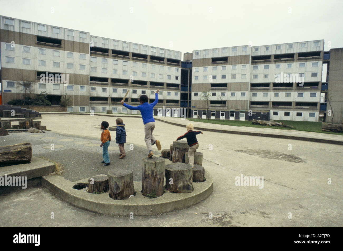 Chalk Hill Housing Estate London Stock Photo Alamy