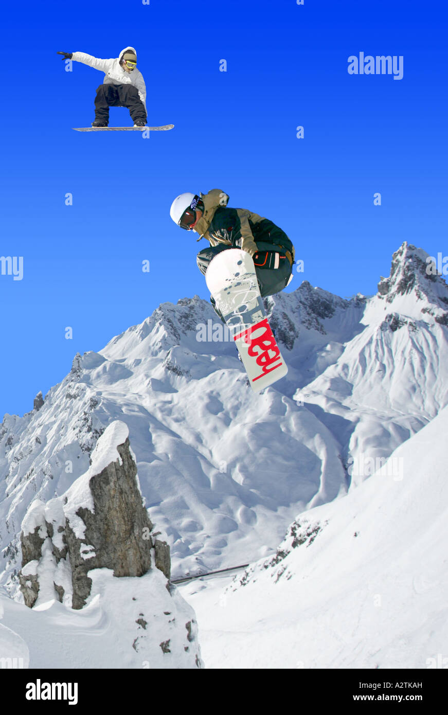 Snowboard aerials hi-res stock photography and images - Alamy