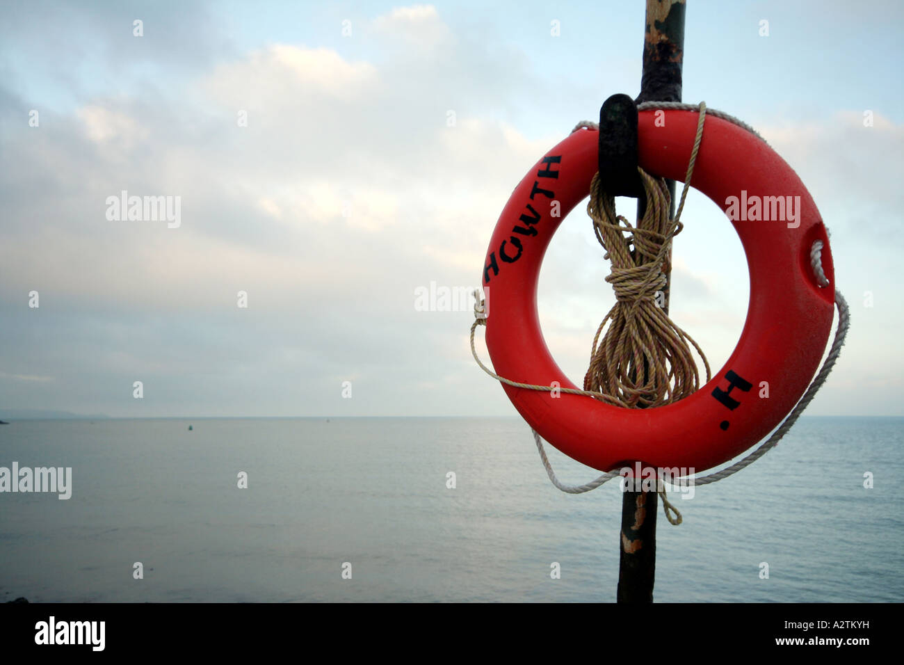 Life Buoy, Howth, Ireland Stock Photo Alamy