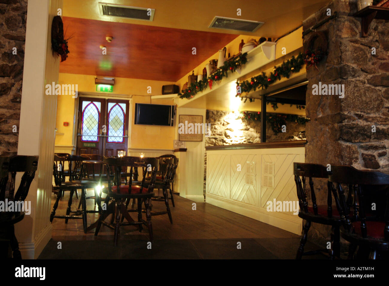 Irish Pub interior Stock Photo Alamy