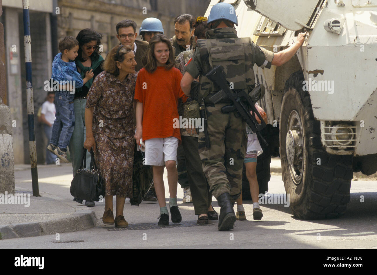 sarajevo bosnia civil war conflict Stock Photo