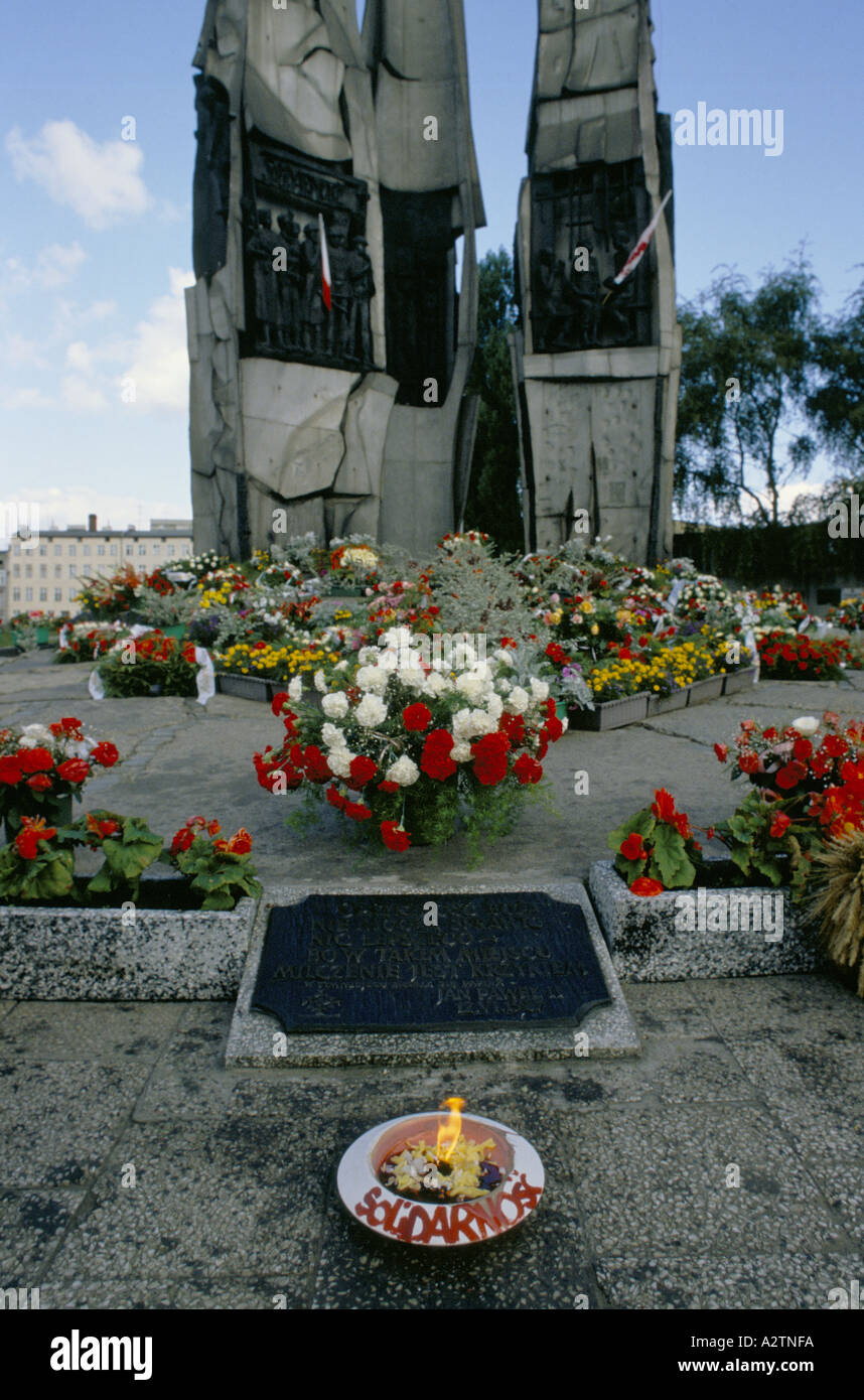 solidarity memorial gdansk Stock Photo