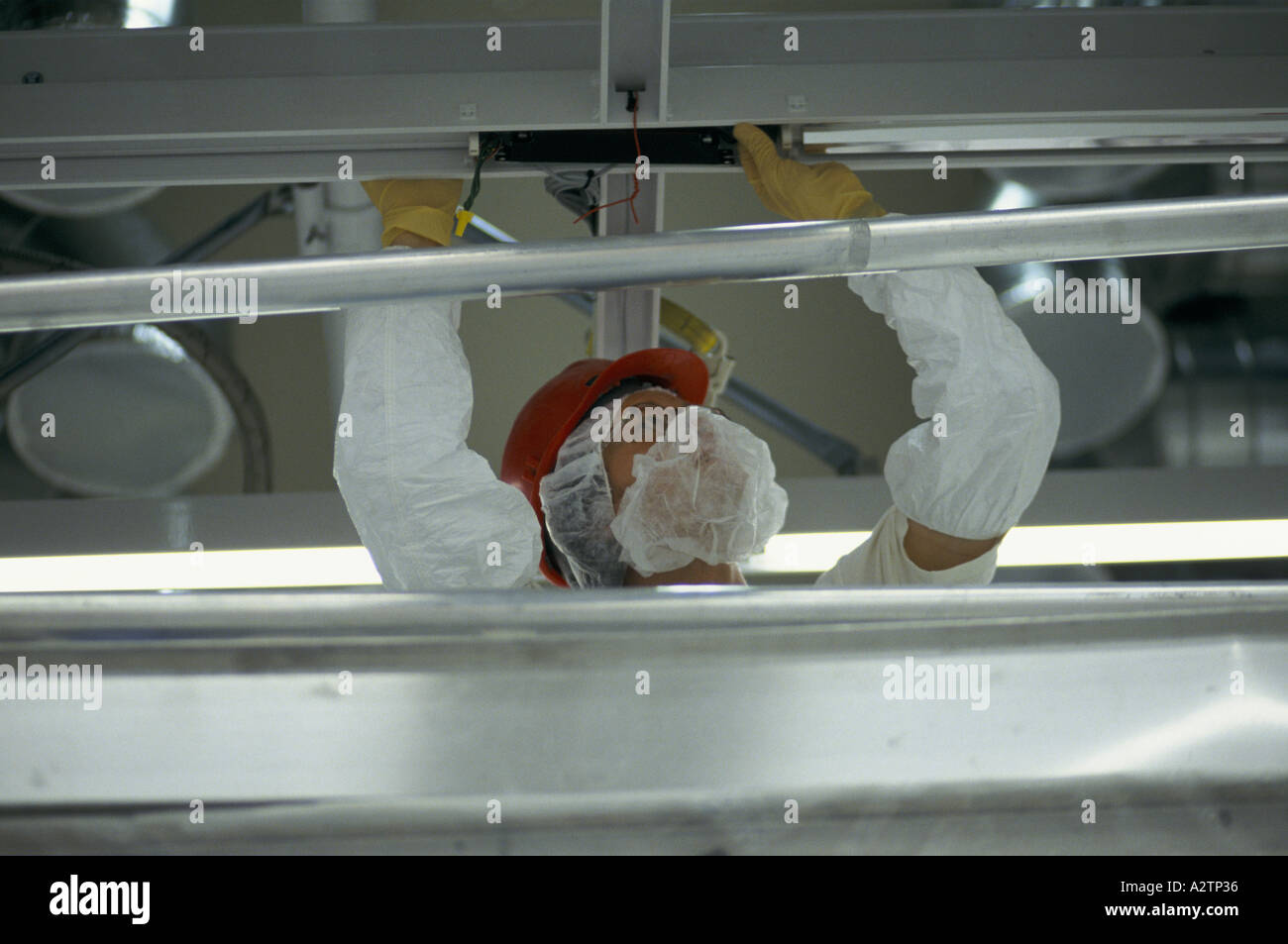 intel computer factory production line leixlip co kildare southern ireland 1997 Stock Photo