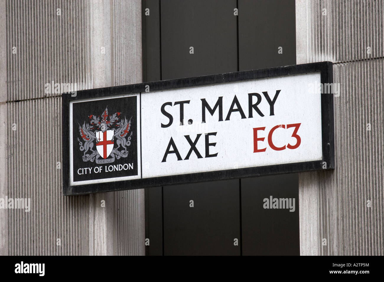 St Mary Axe Street sign City of London EC3 England UK Stock Photo Alamy