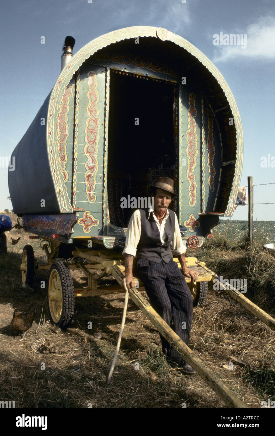 romany gypsy family the rawlings family 1990 Stock Photo Alamy