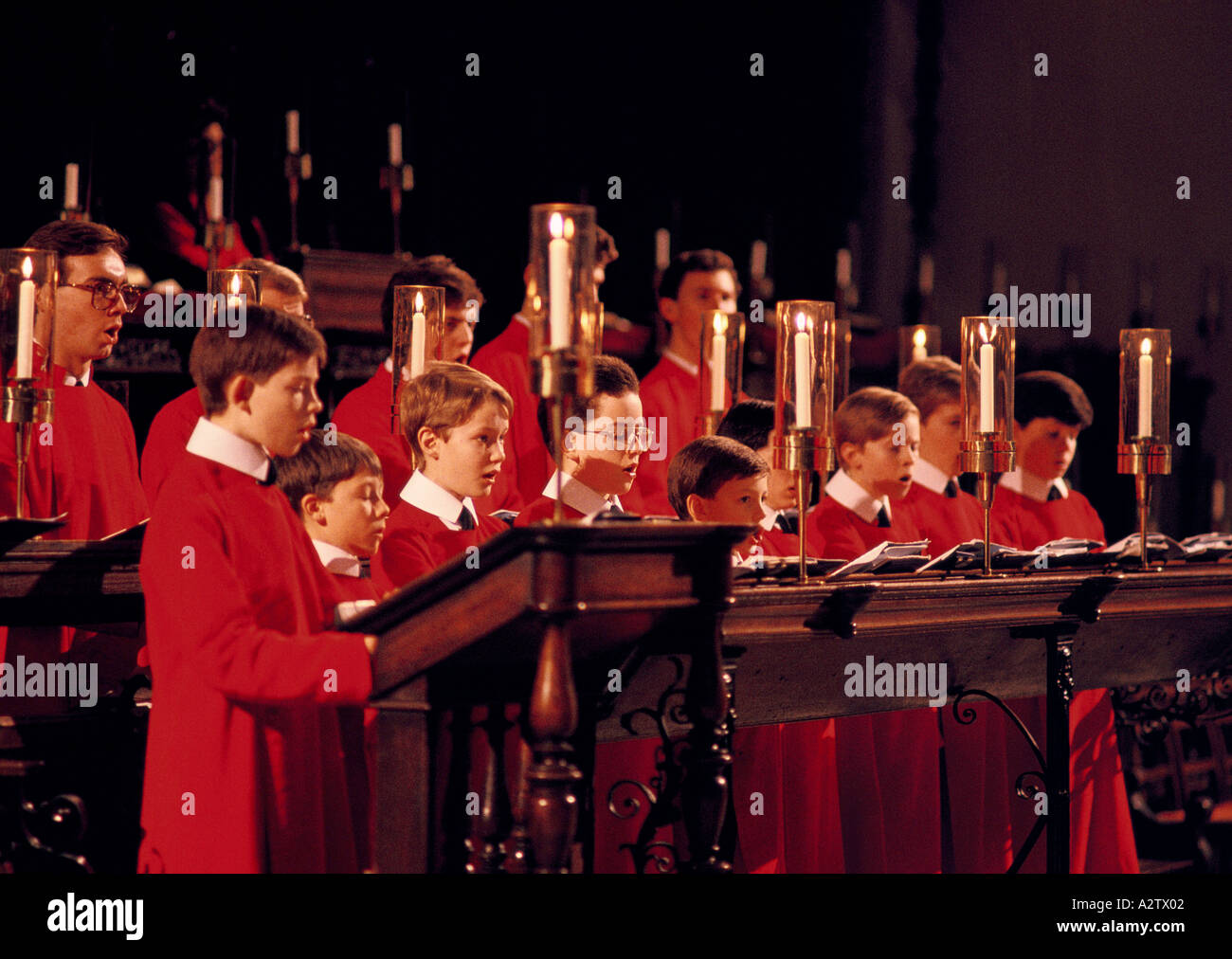 christmas kings college choir, uk Stock Photo