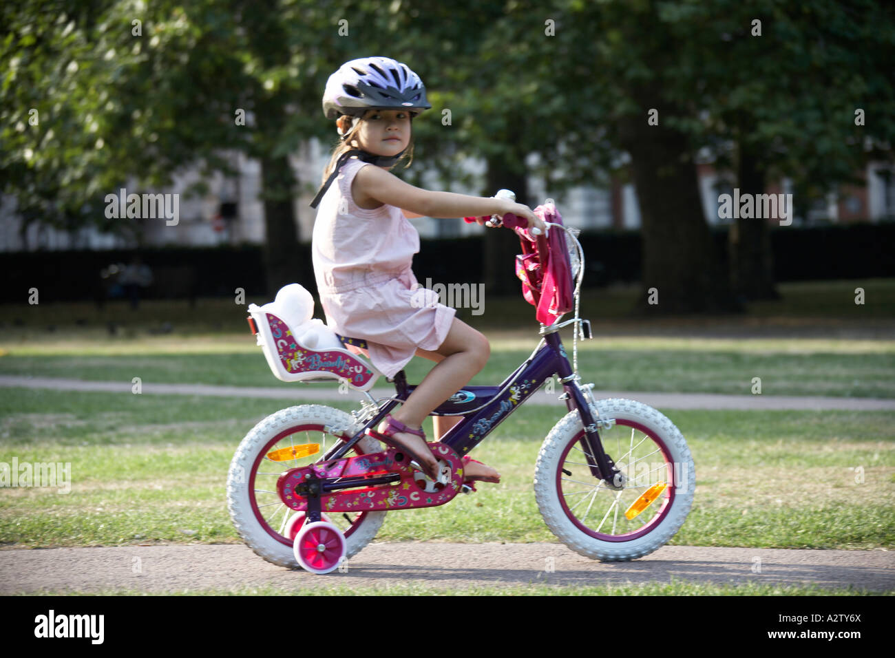 girl riding a bike