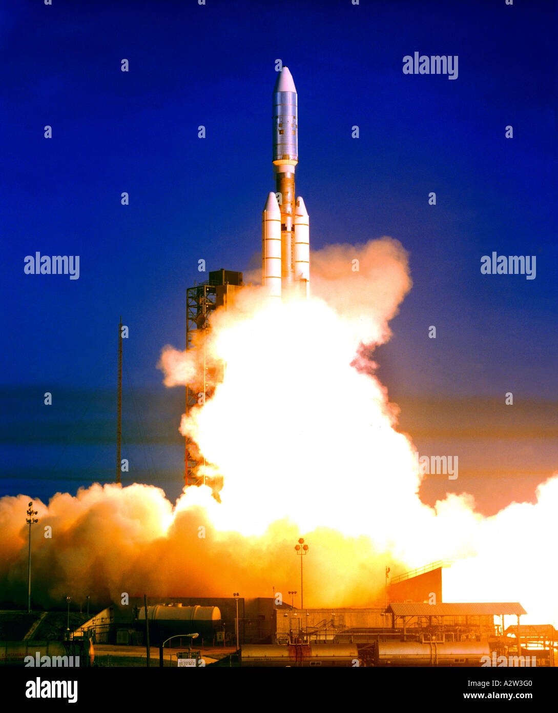 Launching Of Voyager I Kennedy Space Centre Florida Stock Photo