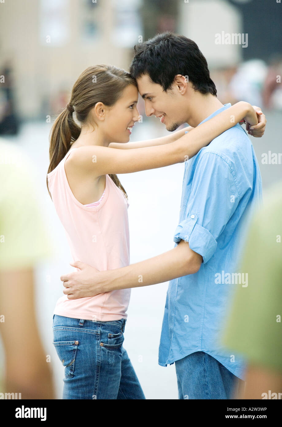 teen with couple Teen with couple