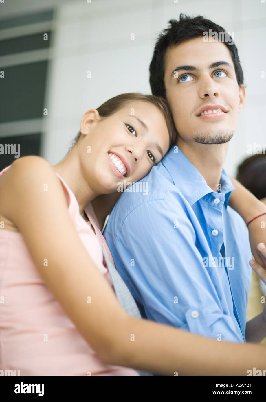 Teen couple, portrait Stock Photo - Alamy