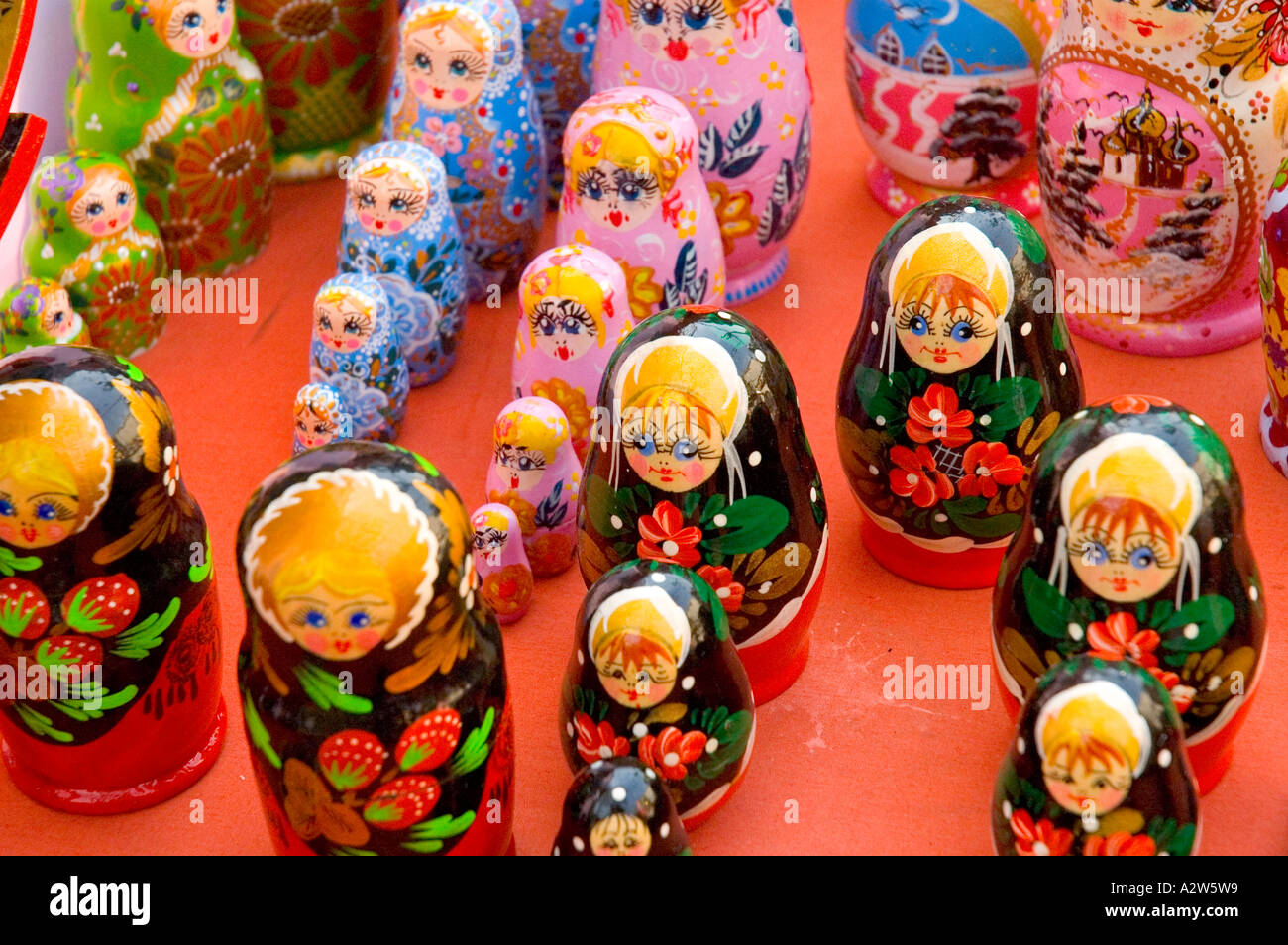 Matrioshka Dolls Russia Stock Photo Alamy