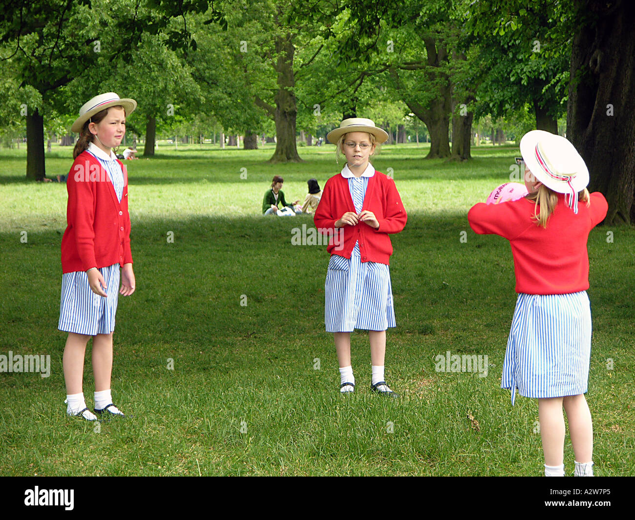 School uniform girl hat england hi-res stock photography and images - Alamy