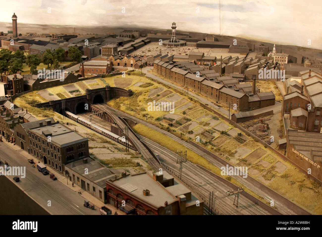 Model railway in exhibition at Alexandra Palace Muswell Hill London N10 England Stock Photo