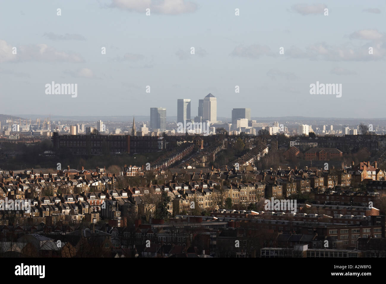 Alexandra palace view canary wharf hi-res stock photography and images ...