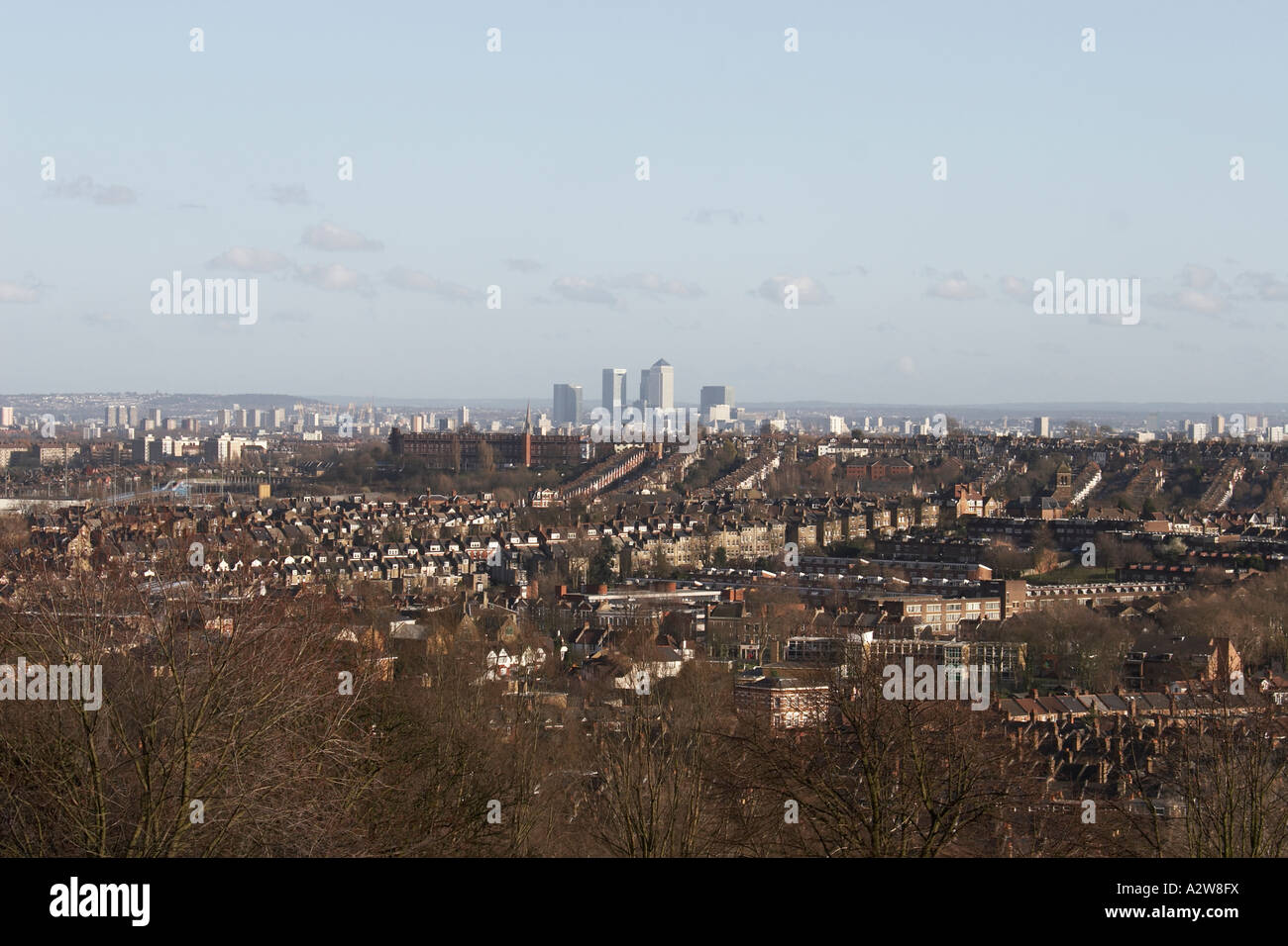 Alexandra palace view canary wharf hi-res stock photography and images ...