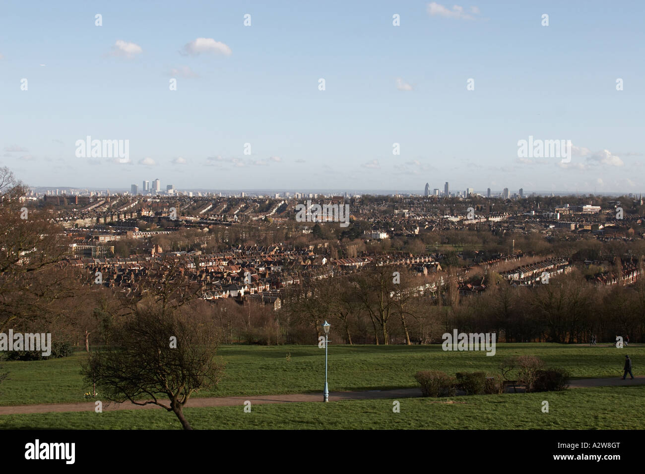 Alexandra palace view canary wharf hi-res stock photography and images ...