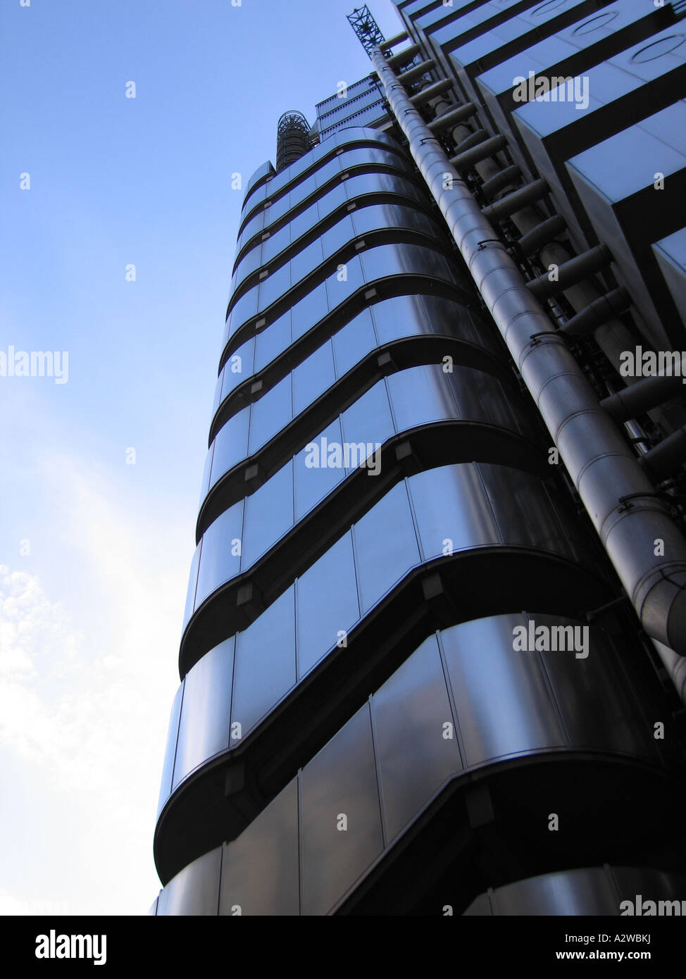 Imposing structure of Lloyds Building London England UK Stock Photo