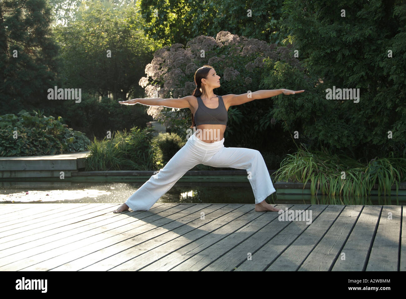 Body and Soul, Meditation, Yoga, woman Wellness leisure balance wellbeing Asana Stock Photo