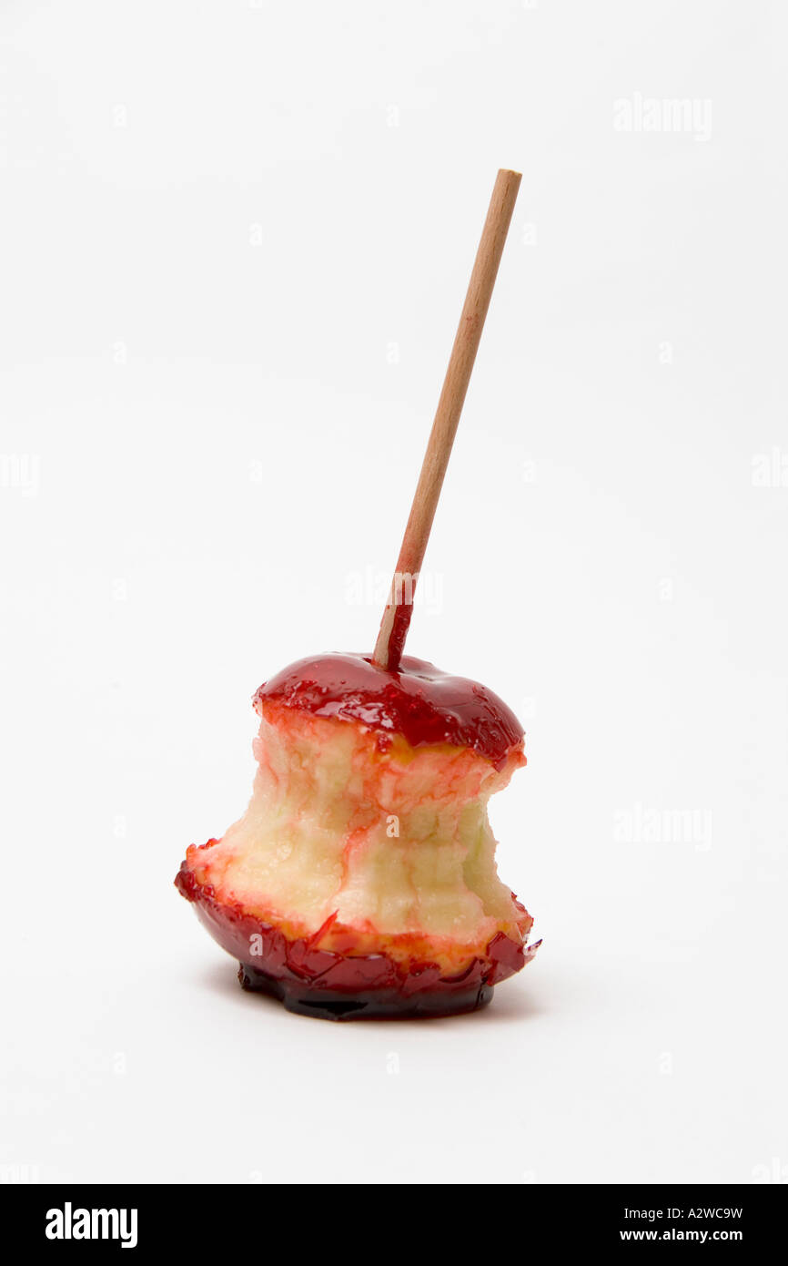 red candied apple - Red Candy Apples Stock Photo
