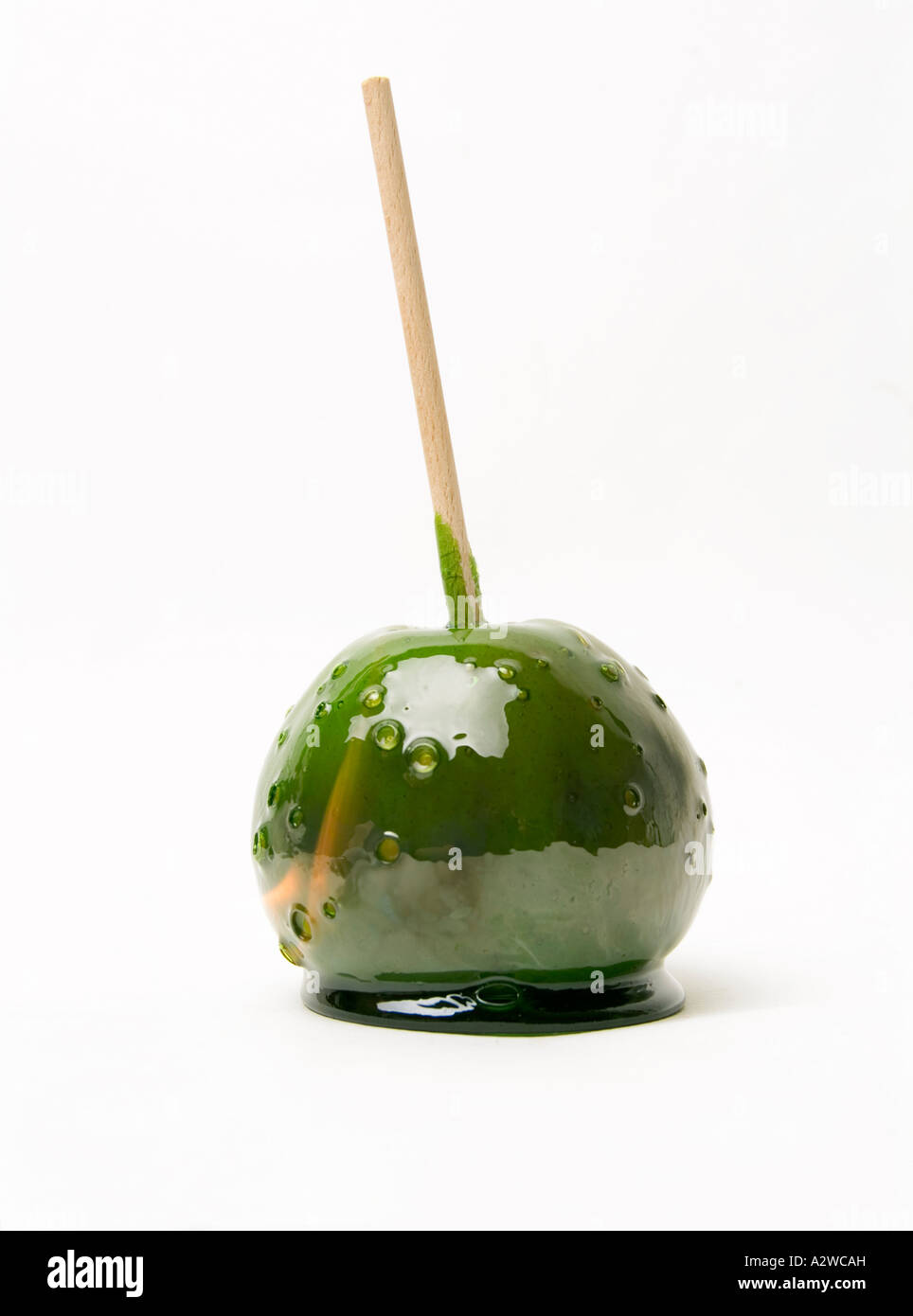 green candied apple - Red Candy Apples Stock Photo