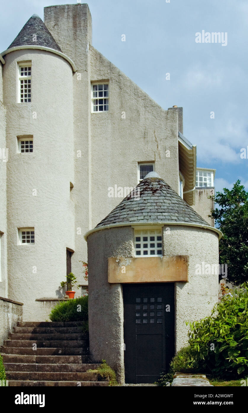 The Hill House in Helensburgh designed by Charles Rennie Mackintosh Stock Photo