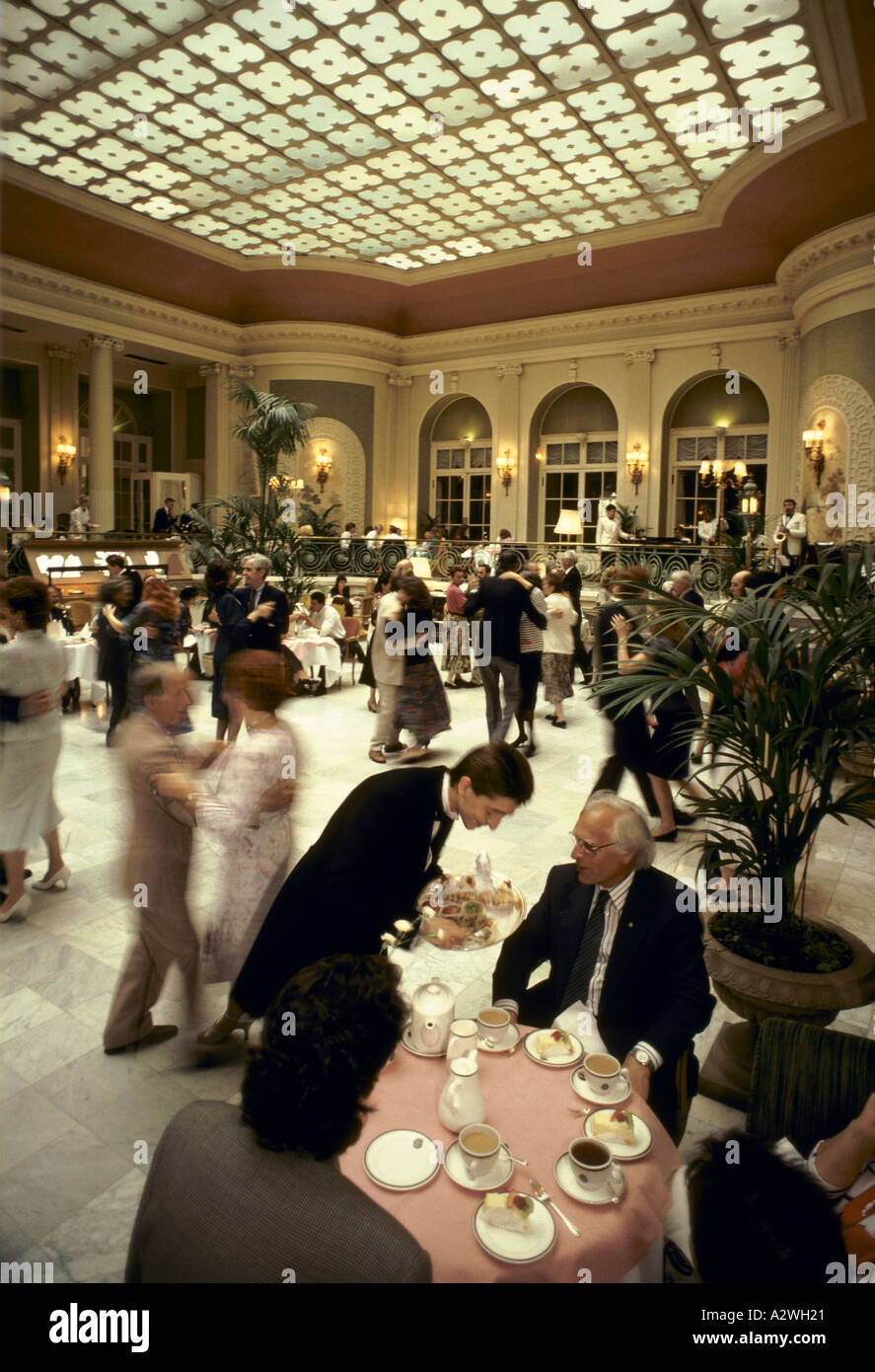 tea dance at the waldorf hotel Stock Photo Alamy