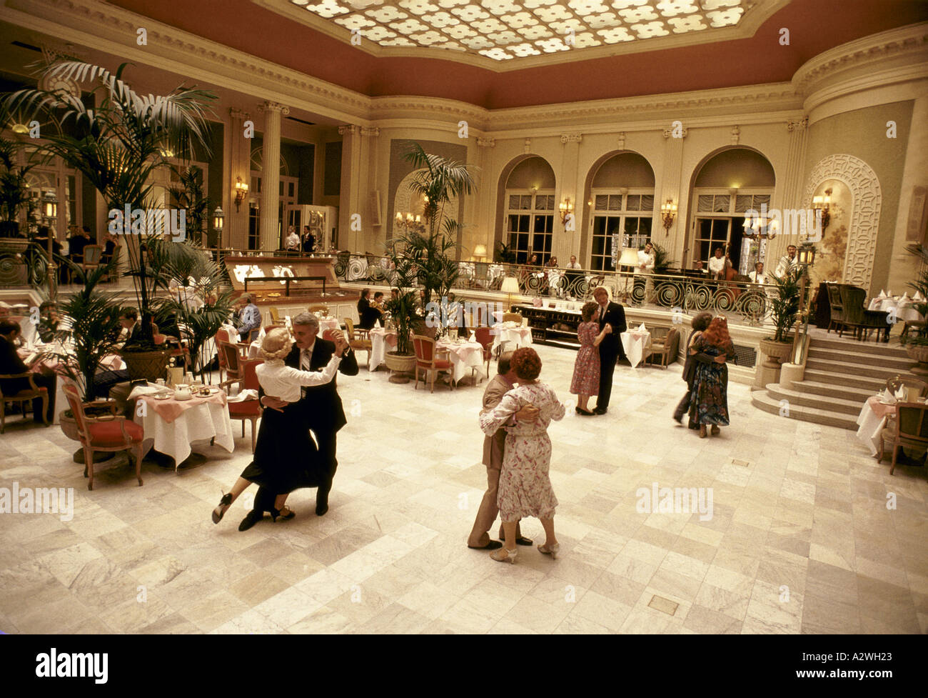 tea dance at the waldorf hotel Stock Photo Alamy