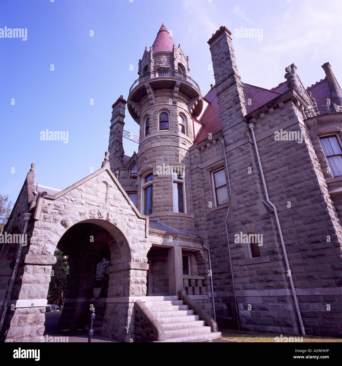Craigdarroch Castle in the City of Victoria on Vancouver Island British Columbia Canada Stock Photo