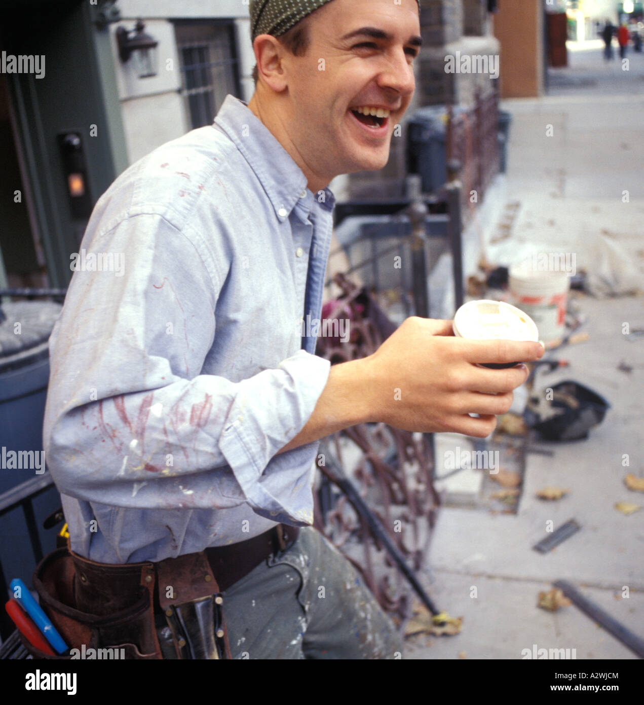 Untidy man smiling hi-res stock photography and images - Alamy