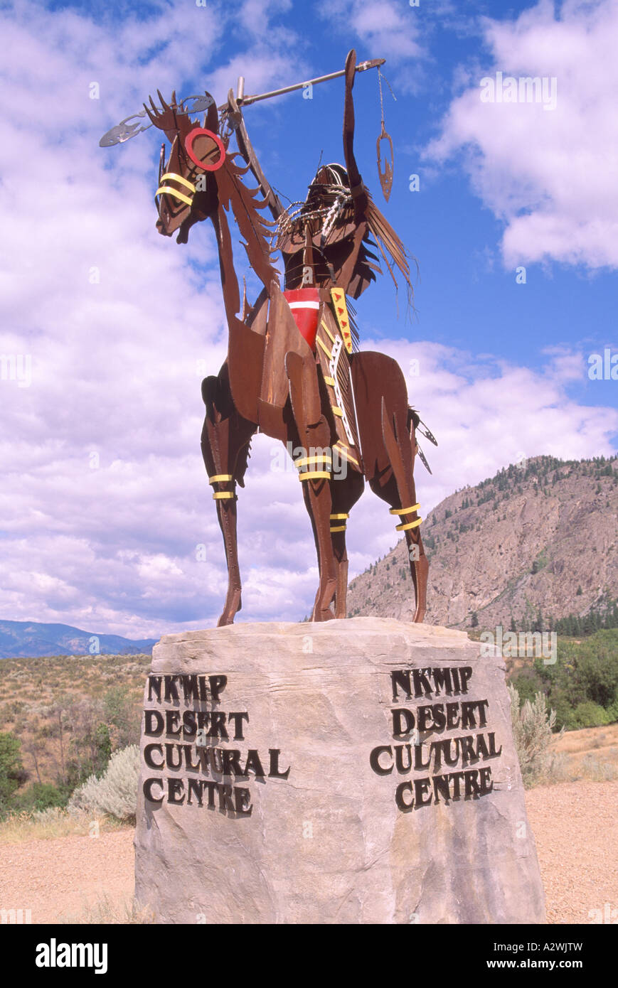 Native American Statue On Horse High Resolution Stock Photography and ...