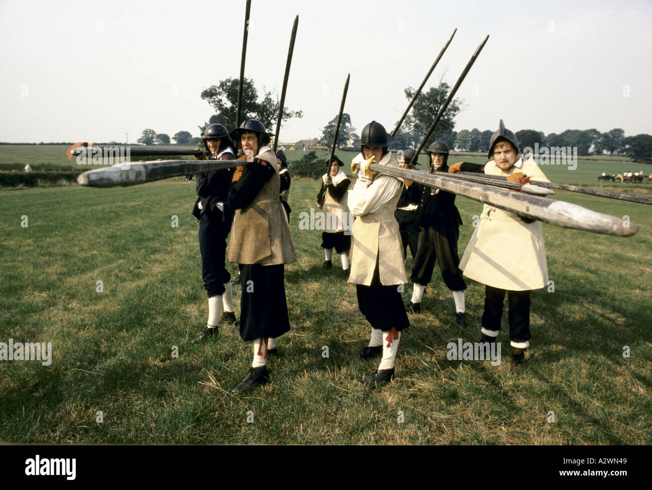 Members of the Sealed Knot English civil war re enactment Society Stock ...