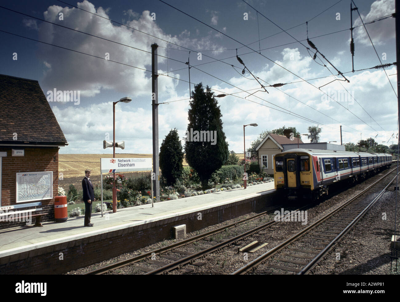 elsenham british railway station essex 1992 Stock Photo Alamy
