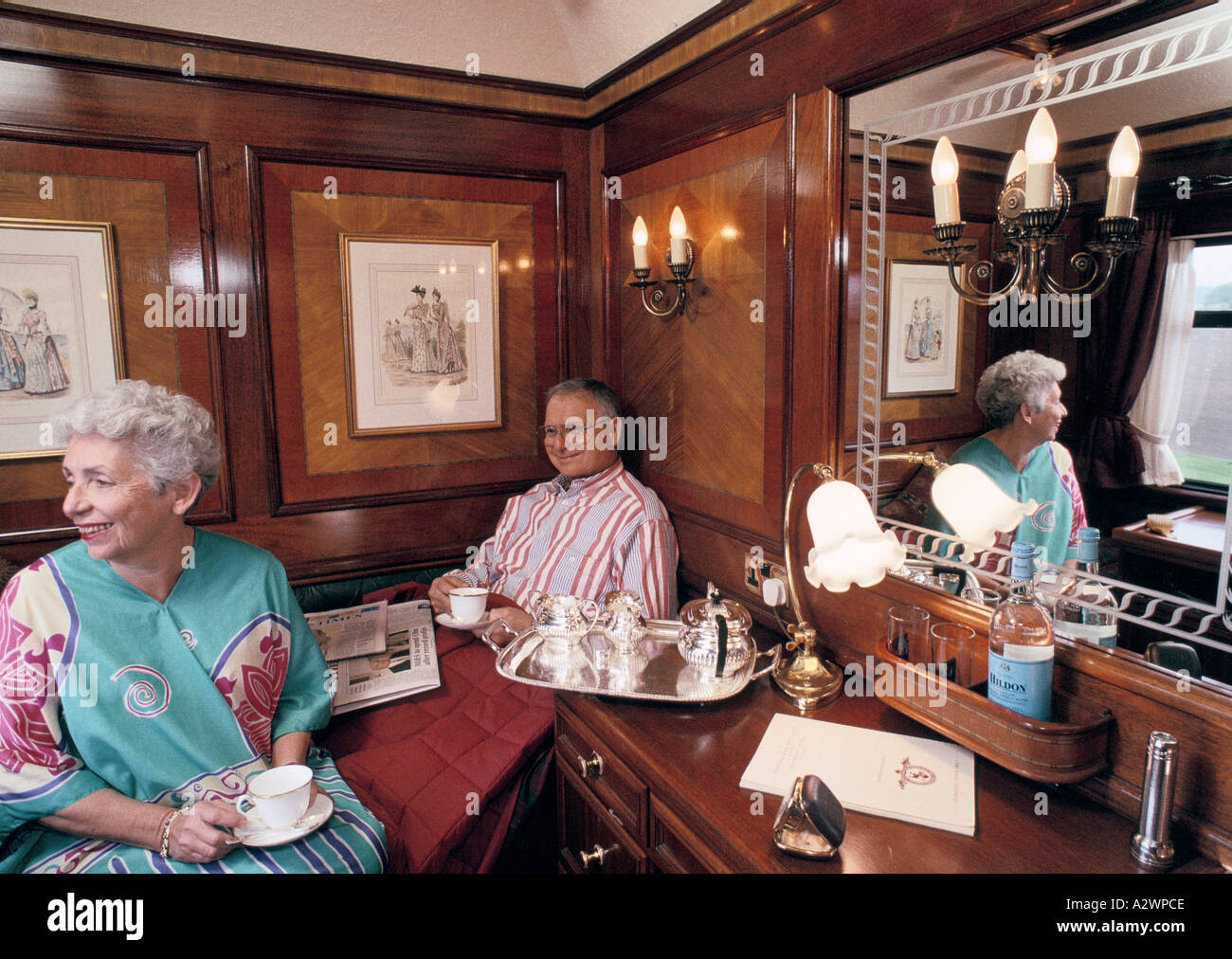 afternoon tea on roayl scot Stock Photo