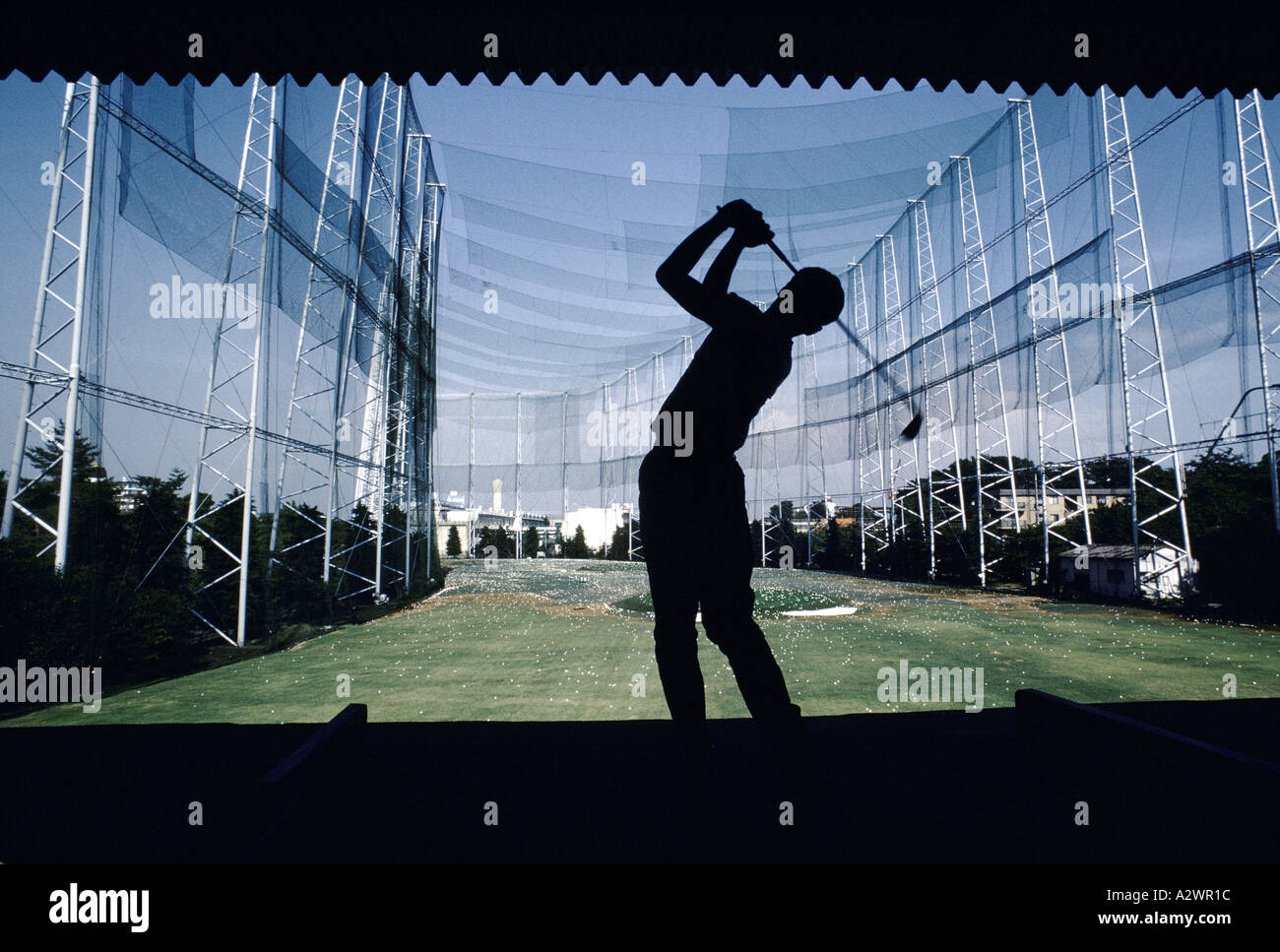 Driving range golf silhouette hires stock photography and images Alamy