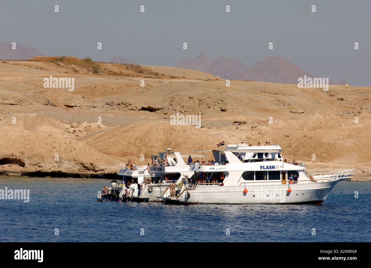 Dive boat, Sharm El Sheikh, Egypt Stock Photo Alamy