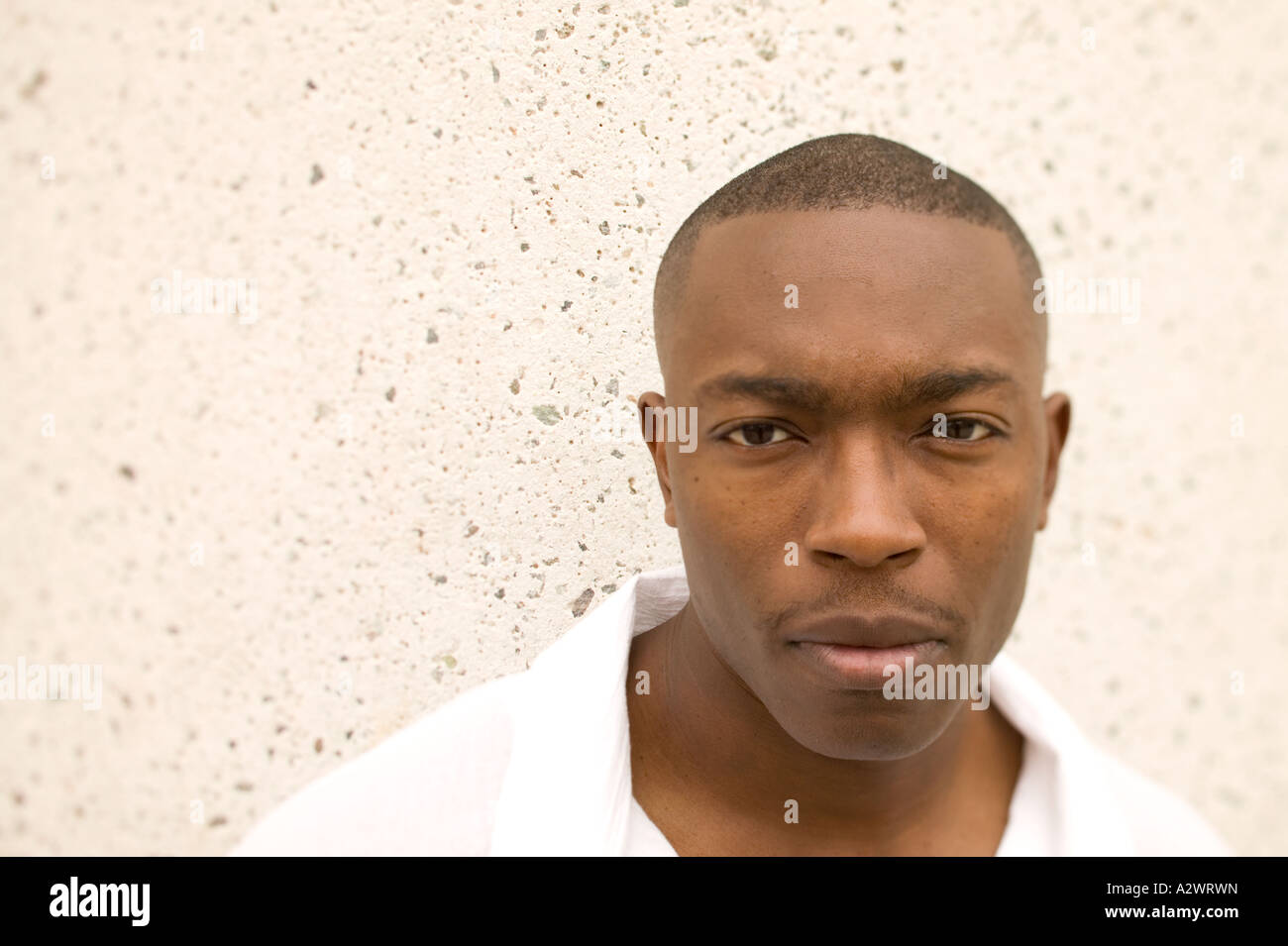Portrait black man bald head hi-res stock photography and images - Alamy