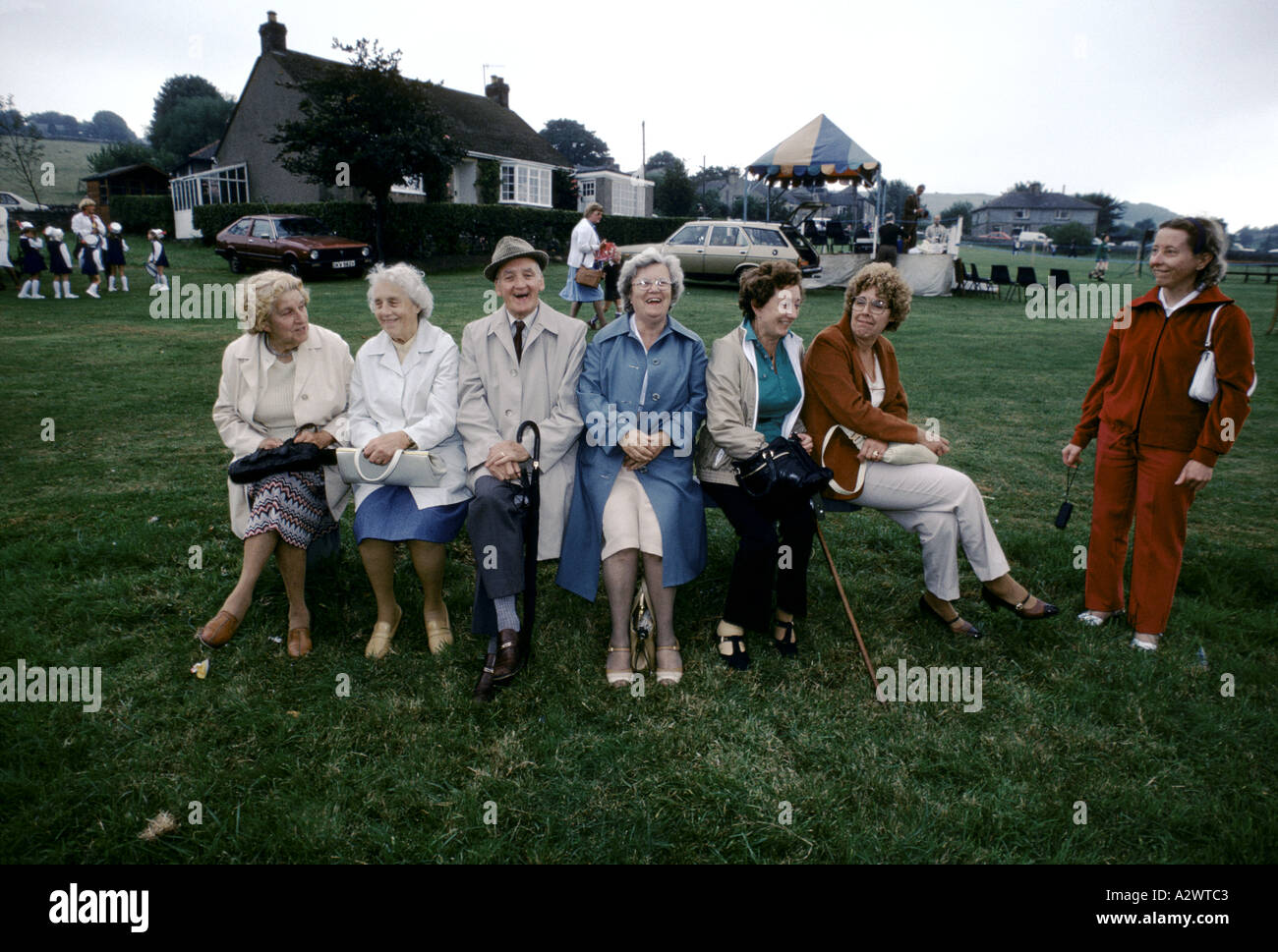 old aged group in derbyshire Stock Photo