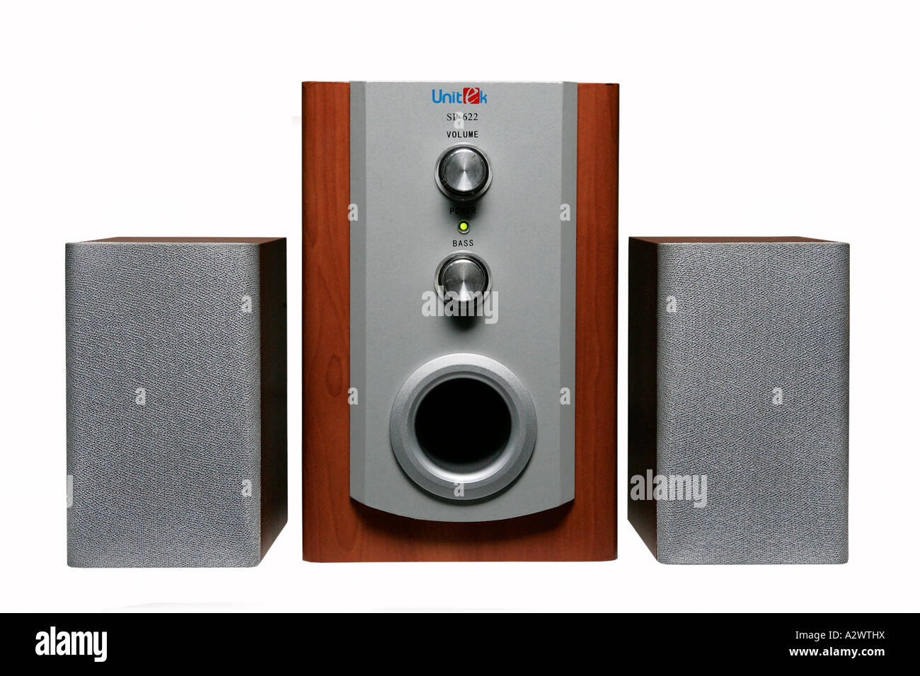 Stereo system electronic equipment loudspeakers sound high tech speaker