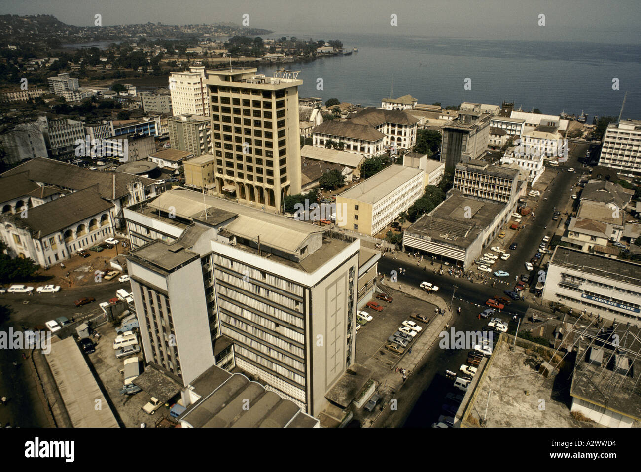 Cityscape, Freetown, Sierra Leone, Africa Stock Photo