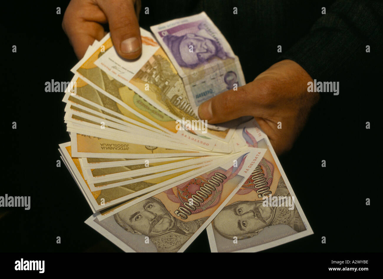 Worthless Bank Notes Hyper inflation hi-res stock photography and images - Alamy