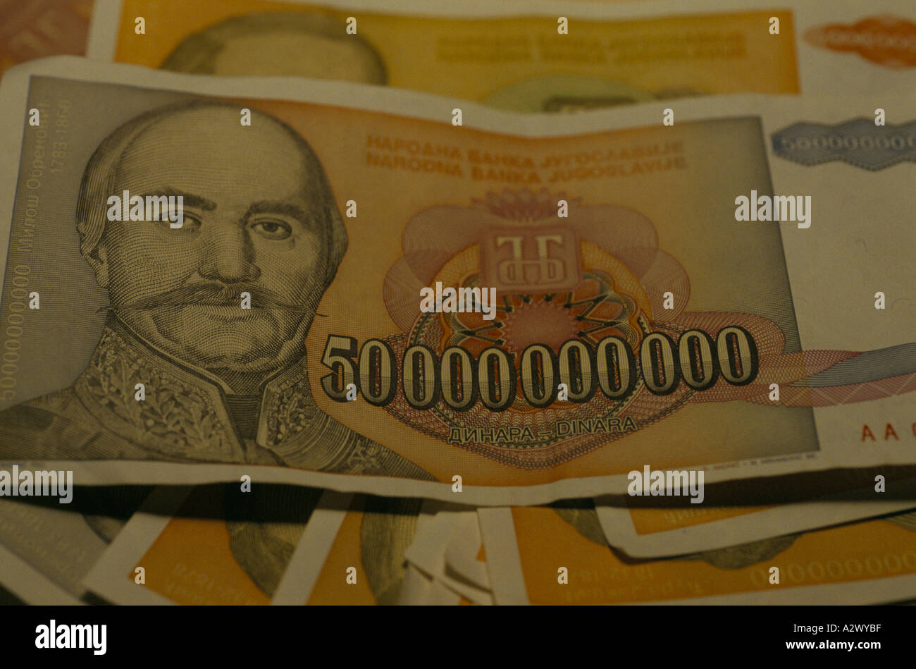 Belgrade A 50 Billion Dinar Note Worth A Us Dollar One Day And Us 50cents The Next Due To Hyperinflation Dec 1993 Belgrade A 50 Billion Dinar Note Worth A Us Dollar One Day And Us 50cents The Next Due To Hyperinflation Dec 1993