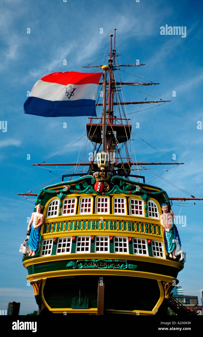 Sailing ship Amsterdam The Netherlands Holland Amsterdam Stock Photo